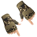 Miniatyrbild 1 av 6: Män Taktiska handskar Militär armé skytte Skärsäkra fingerlösa handskar Antisladd utomhussport Paintball Airsoft cykelhandskar green camouflage M