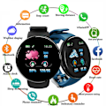 Miniatyrbild 2 av 6: Män Klockor Blodtryck Rund Smart watch Dam Vattentät Sport Puls Fitness Tracker Klockor för Android IOS Telefon D20 Red