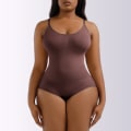 Miniatyrbild 1 av 6: Sömlös Body Shapewear Kvinnor Magen Slimming Shapewear Överlappande grentrosor Shapers Waist trainer Body Shaper Underkläder Brown XL