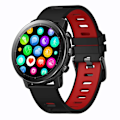 Miniatyrbild 1 av 6: SENBONO Män Smart Watch Rund Bluetooth Svara samtal Klockor Anpassade urtavlor Sport Smartwatch Män Dam för Android IOS Red