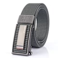 Miniatyrbild 1 av 6: Nytt mode herrbälte Toppkvalitet Bekväma nylon för män Metall Automatiskt spänne Ung Canvas Taktisk designerbälte Dark Gray Belt B 120cm Adjustable