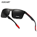 Miniatyrbild 3 av 6: KDEAM Rectangular Ultra Light TR90 Solglasögon Herr Polariserad TAC 1,1 mm Tjocklek Lins Solglasögon Kvinnor Sport Kat.3 C2 Matte black TR90 Polarized