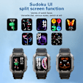Miniatyrbild 3 av 6: SKMEI 1,71 tum Smart Watch Herr Stegräknare Simning Sport Fitness Tracker IP68 Vattentät Bluetooth SmartWatch för Android ios Green 1