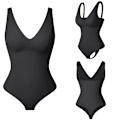 Miniatyrbild 1 av 6: Helkroppsformare för kvinnor Shapewear Magekontroll Body Slimming Underkläder Waist trainer Body Shaper Ryggkontroll black M