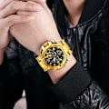 Miniatyrbild 6 av 6: Ny STRYVE- watch för män Digital-Analog Dual Movement Calendar Week Vattentäta klockor Mode Sport Herrarmbandsur 8025 Army Green