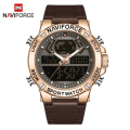 Miniatyrbild 1 av 6: NAVIFORCE Lyx Herr Sportklockor Militär Vattentät Digital Alarm Chronograph Quartz Armbandsur Manklocka Relogio Masculino RGBDBN