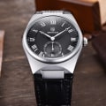 Miniatyrbild 5 av 6: BENYAR Herrklockor Retro Dial Quartz Watch For Herr Lyx 40MM Militärläder Originalklockor Vattentät klocka Reloj Hombre Blue