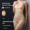 Miniatyrbild 6 av 6: Flarixa Ärmlös bantningsbody med pad Sexig djup V-hals Shapewear Kvinnor Korsett Back Take Off Body Shaper i ett stycke XXXL Beige-Vest XXXL