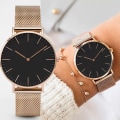 Miniatyrbild 2 av 6: Lyx watch Dam Armbandsklockor Toppmärke Dam Casual Quartz Watch Stål Damarmbandsur Montre Femme Relogio Black