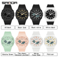 Miniatyrbild 6 av 6: SANDA Utomhussportklockor Män Ms LED Digitala klockor Militär Vattentät Date Elektronisk Watch Pojke Tjej Relogio Masculino Matcha green