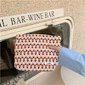 Miniatyrbild 1 av 6: Kvinnor Kosmetikväska Broderi Daisy Floral Koreansk resor Toalettväska Canvas Case Sminkfodral Organizer Case r red  Flower