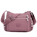 Miniatyrbild 1 av 6: Messenger Bag Causal Kvinnor Axelväska Multi Nylon Kvinna Crossbody-väskor Kvinna Crossbody Moderväska Shoudlerväska Pink 02