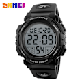 Miniatyrbild 2 av 6: SKMEI Sportklockor för män Digital LED Elektronisk Multifunktion Utomhus Sport Vattentät Simma Herr Student Casual Watch Army Green