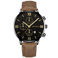 Miniatyrbild 6 av 6: Mode Genève Män Datum Legering Case Syntetiskt Läder Analog Kvarts Watch Man Klocka Toppmärke Lyx Relogio Masculino 02 Black-Silver-Whit