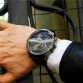 Miniatyrbild 2 av 6: Oulm Herr Casual Unik design Storklocka Watch för män Quartz Klocka Dubbel tidszon Herr Lyxarmbandsur 3548 black