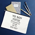 Miniatyrbild 1 av 6: Yo Soy Profesor Cual Es Tu Superpoder Spanska sminkväskor Lärare Canvas Penna Förvaringspåse Resetoalettartiklar Organizer Presenter W01317-TBWH-D