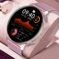 Miniatyrbild 2 av 6: OLED Mode Smart Watch Dam Puls Blodtryck Multifunktionell Watch Herr Kvinna Vattentät Smartwatch Kvinnor gold black