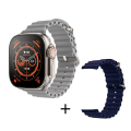 Miniatyrbild 1 av 6: 49mm Smartwatch för Apple Smart Watch ultra series 8 Herr Damklockor NFC GPS Spårtermometer BluetoothCall Vattentät Sport White and lanH