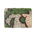 Miniatyrbild 1 av 6: Ultra Slim Camouflage Magic Plånböcker för Kvinnor Män PU Läder Mini ID-kortshållare Myntplånböcker Resor Case Clip Cover Horizontal Green
