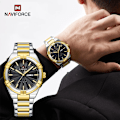 Miniatyrbild 3 av 5: Topp originalmärke NAVIFORCE Quartz klockor för män Lyx vattentät rostfritt stål Casual Armbandsur 2023 Ny modedesign SBE-BOX