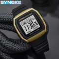 Miniatyrbild 5 av 6: Watch Utomhussport Student Watch Herr Lysande guldfärg Flerfunktionsklocka Retro Square Watch Watch 9023b gold