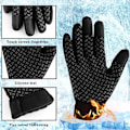 Miniatyrbild 6 av 6: Vinterhandskar Män Kvinnor Cykling Helfinger Pekskärm Thermal Vindtäta Vintervarma handskar för vandring Löpning Körning Purple L