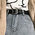 Miniatyrbild 4 av 6: Unisex PU-läderbälte Mode Kvinna Män Casual Fyrkantsnål Spänne Jeans Bälten För Byxor Dam Svart Kaffe Midjerem Camel 100cm