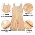 Miniatyrbild 6 av 6: Högkompression Body Shapewear Kvinnor Fajas Colombianas Korrigerande gördel Mage Kontrollstolpe Fettsugning BBL slimmande midjebälte Beige L