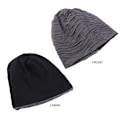 Miniatyrbild 6 av 6: Dam & Herr Bomullsvikta Enfärgade Beanies Kemohättor Håravfall Stretch Turban Vinter Höst Hatt För Dam Tunn Beanie Hip Hop Hatt Gray