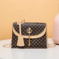 Miniatyrbild 1 av 6: Damväska Kontrastfärg Lädertofs Liten fyrkantig axel Casual Telefonväska Crossbody Lyx Designerväska Handväskor Handväskor Khaki