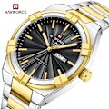 Miniatyrbild 4 av 5: Topp originalmärke NAVIFORCE Quartz klockor för män Lyx vattentät rostfritt stål Casual Armbandsur 2023 Ny modedesign SBE