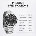 Miniatyrbild 3 av 6: NAVIFORCE Militär watch för män Vattentät manlig klocka Stålband Quartz Dag- och datumvisning Man Armbandsur Reloj Hombre GB-BOX