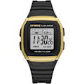 Miniatyrbild 1 av 6: SYNOKE Digitala klockor för män Utomhussport Mode Multi Vattentät Stor urtavla Lysande armbandsur Väckarklockor män 9023B Gold
