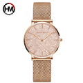 Miniatyrbild 4 av 6: Sahara Desert Dial New Design 2021 Top Brand Luxury Japan Quartz Armbandsur Rostfritt stål Rose Gold Vattentät watch för kvinnor 3690-B36-WFF