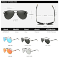 Miniatyrbild 6 av 6: AOWEAR Brand Designer Polarized Solglasögon Herr Aviation Coating Spegel Solglasögon för Man Kvinnor oculos gafas lentes de sol Brown AOWEAR