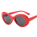 Miniatyrbild 4 av 6: Nya Goggle Kurt Cobain Glasögon Oval Dam Solglasögon Dam Glasögon Trendiga Vintage Retro Solglasögon UV400 Gafas De Sol Red MULTI