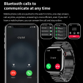 Miniatyrbild 4 av 6: Ny Smart Watch 9 Herr Kvinnor Kroppstemperatur Bluetooth Call Vattentät Blodsyre Trådlös Laddning Dam iw9 Watch För Apple silver