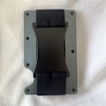 Miniatyrbild 1 av 6: Slimma plånböcker för män Smart Minimalistisk Tunn Plånbok Hane Metall Kolfiber Aluminium RFID Lyx Designer Korthållare 2022 Handväska pure gray