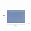 Miniatyrbild 4 av 6: Visitkortshållare Dam Bifold Läder Kreditkortsfodral Case Anpassad Män Ko Äkta Läder violet