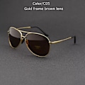 Miniatyrbild 1 av 6: TUZENGYONG 2023 Brand Alloy Herrsolglasögon Polarized UV400 Lens Solglasögon För Herr Pilotglasögon Oculos de sol Hög kvalitet T8013 C05 no box