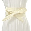 Miniatyrbild 1 av 6: Kvinnor Snörning Pu-läderbälte Nytt Bowknot Bälten Längre Bred Bind Midjeband Slips Rosett Dam Klänning Dekoration Mode 2022 Beige one size