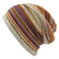 Miniatyrbild 3 av 6: LOVINGSHA Höst Vinter Randig Design Tunna Skullies Beanies Dam Mössor För män Mode Feminino Multifunktionsscarf BHT109 BHT078BLK One Size