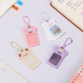 Miniatyrbild 6 av 6: Gör-det-själv fotokortshållare Kawaii Bear Nyckelring Söt akryl Kpop Idol Star Fotoram Nyckelring Hänge Nyckelhållare Present A-yellow