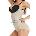 Miniatyrbild 1 av 6: Waist trainer shapers modellering rem korsett bantning underkläder kropp mage shaper shapewear faja bantning bälte kvinnor 2382-beige M