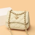 Miniatyrbild 3 av 6: Väska i äkta läder för kvinnor Lyxigt märke Liten handväska för damer Hög kvalitet Naturlig nötkött Kvinnlig axel Crossbody-väskor Tote Beige 20cm 7cm 15cm