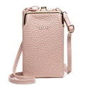 Miniatyrbild 1 av 6: Mode Kvinnor Mini Crossbody-väska & handväskklämmor Telefonpaket Kvinnlig Clutch-plånbok Damer Liten handväska Pu-läder Axelväskor Lt Pink