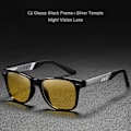 Miniatyrbild 1 av 6: KDEAM Photochromic and Polarized Solglasögon Herr Navigation Aluminium Magnesium Båge Herrglasögon UV400 Night Vision Goggles C6 Night Vision
