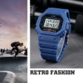 Miniatyrbild 4 av 6: SKMEI 1628 Digital Sport Watch Herr 2 Time Count Down Herr Armbandsur Mode Retro Man Klockor reloj hombre Blue