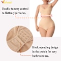 Miniatyrbild 4 av 6: Velssut Body Shapewear för kvinnor Magkontroll String Platt Mage Underkläder Bantning Body Shaper Väst Dam Midja Shapewear SF2392-A(.181) M L(.181)