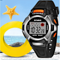 Miniatyrbild 2 av 6: SYNOKE Digital Movement Elektronisk watch Alarm Färgglad Lysande Multifunktion Sport Pojkar Flickor Studenter Watch Black